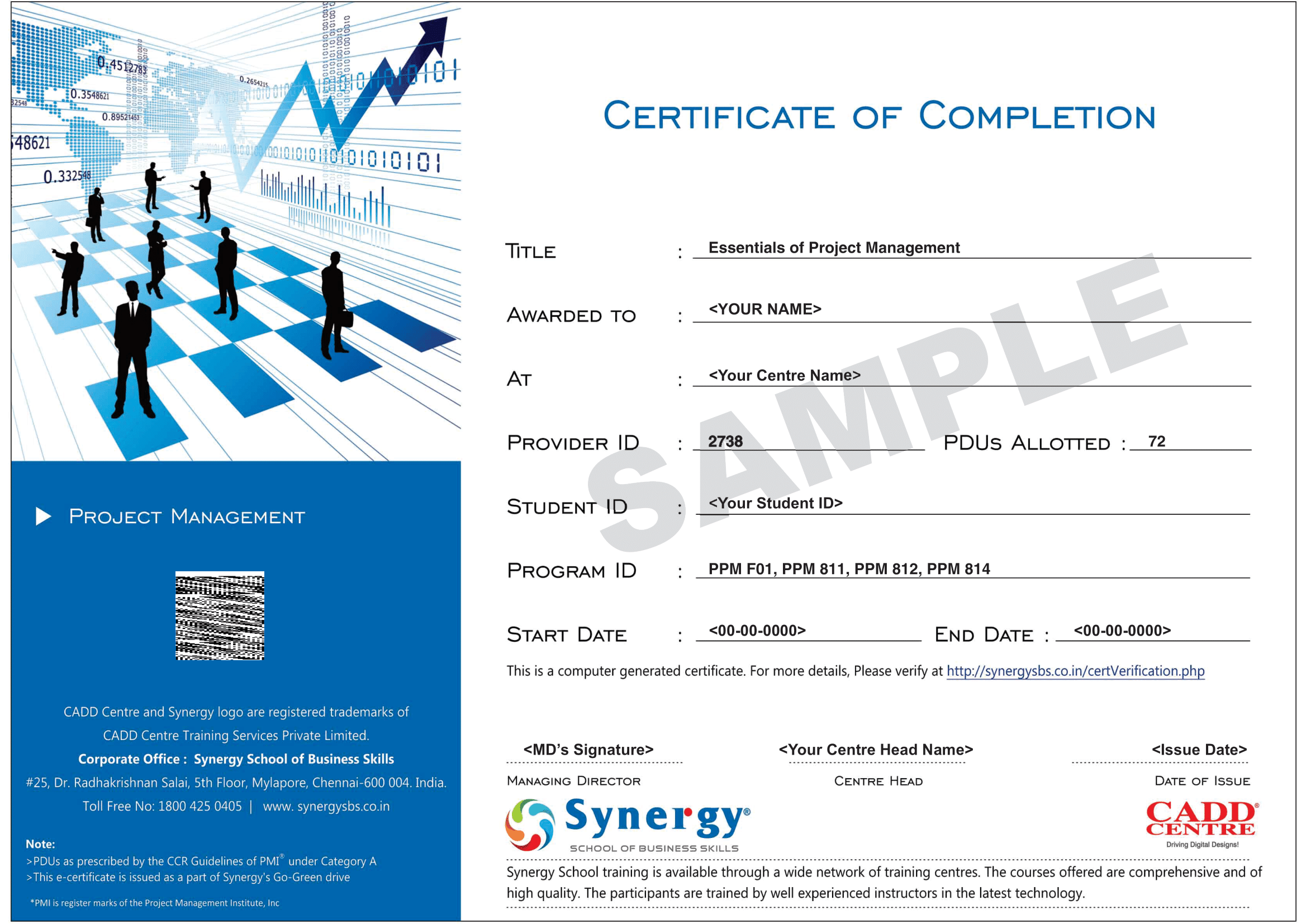 PMP CERTIFICATION COURSE IN CHENNAI