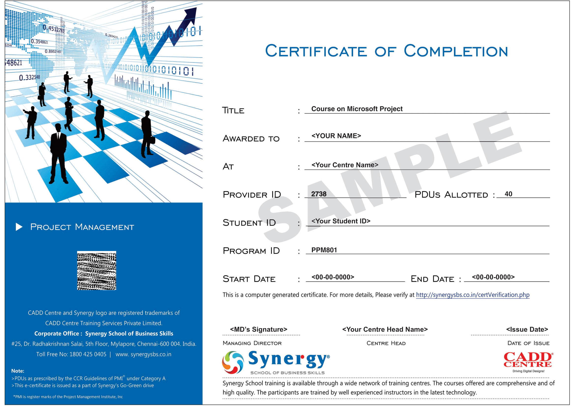 PMP CERTIFICATION COURSE IN CHENNAI
